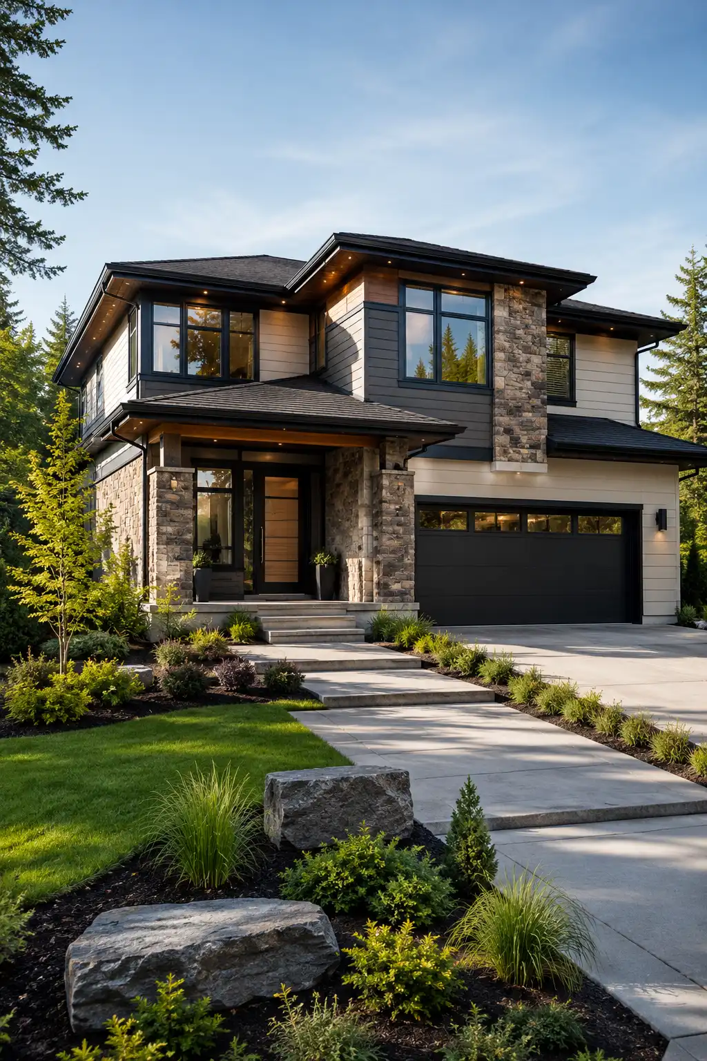 Completed residential development home