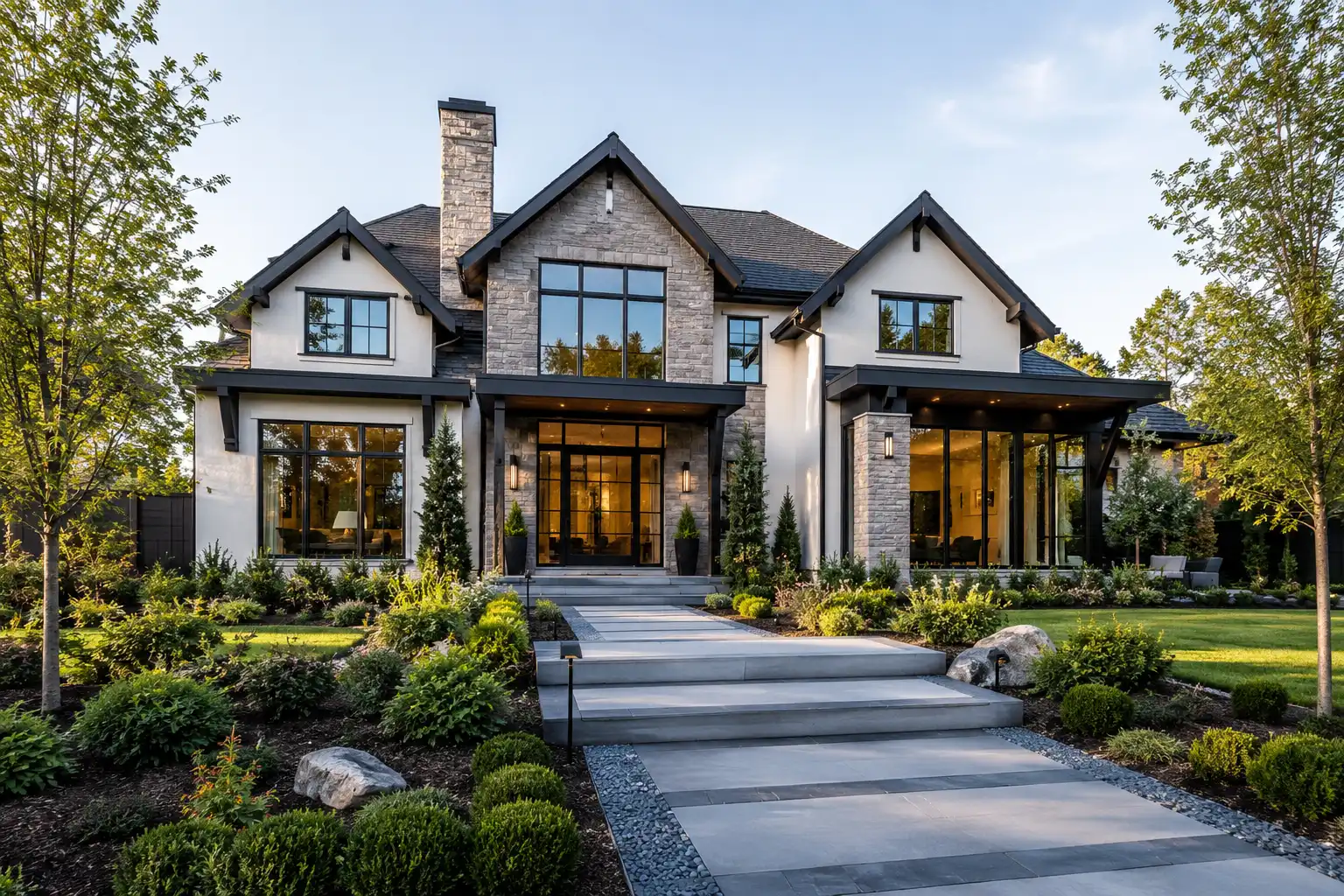 Custom home exterior